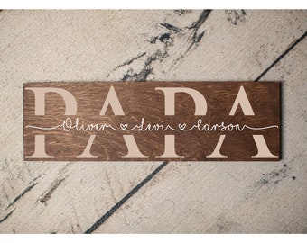 Papa Fathers Day Gift | Papa Sign | Gift for Papa | Rustic Sign for Papa Gift Idea | Personalized Fathers Day Gift for Papa