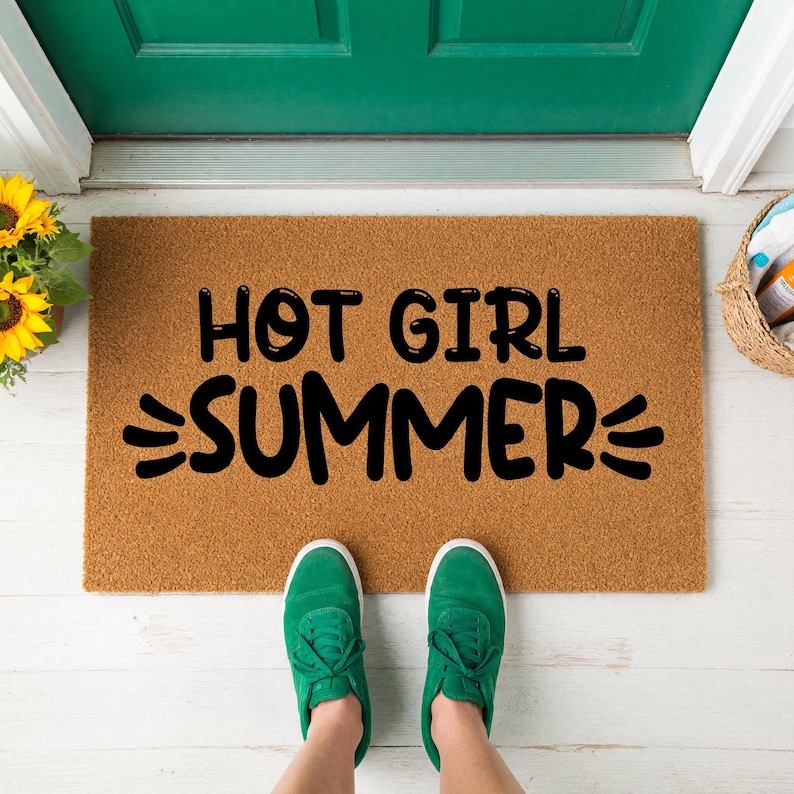Hot Girl Summer Doormat, Funny Welcome Mat, Front Porch Home Gift immagine 9