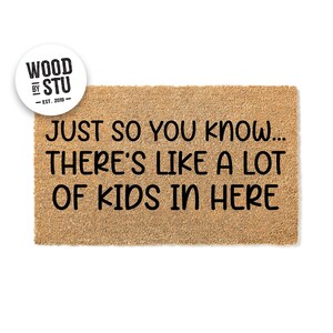 Welcome Mat: Funny Kids Home Doormat - Housewarming Gift 4144
