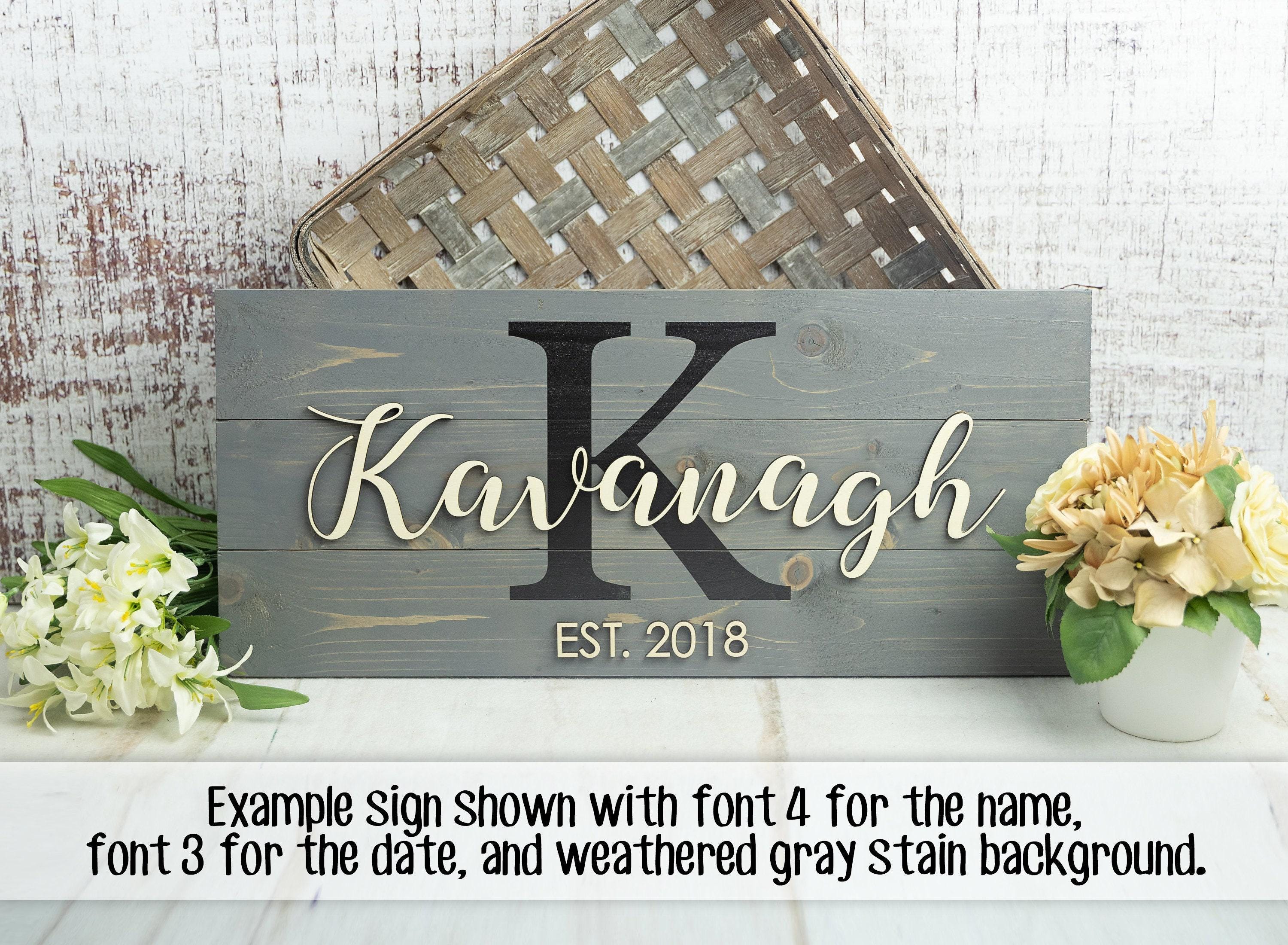 Mr and Mrs Sign: Personalized Gift for Couples (engagement or