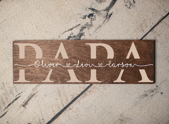 Best Papa Ever Farmhouse Fathers Day Sign 