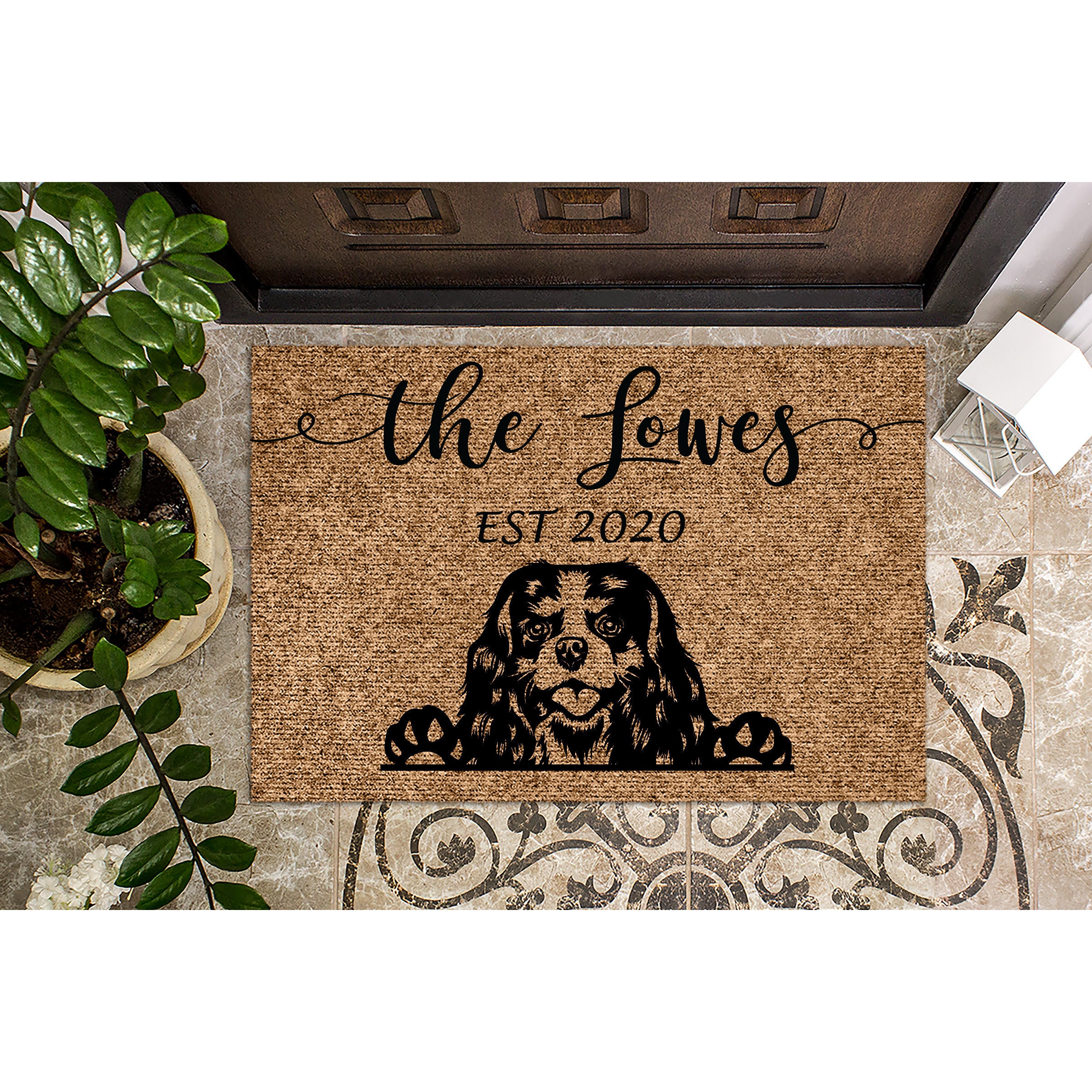 Cavalier king charles doormat 2025