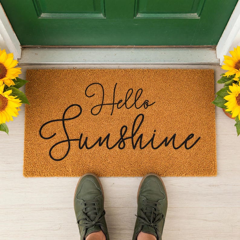 Hello Sunshine Doormat Welcome Mat Closing Gift 1718