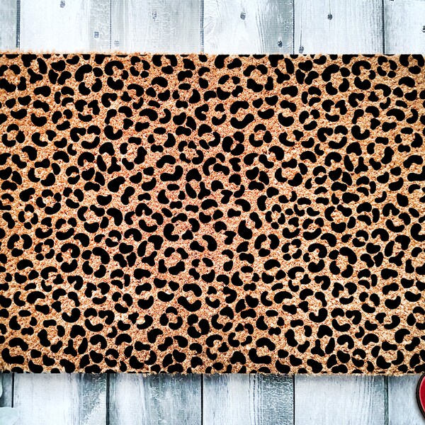 Leopard Door Mat Etsy