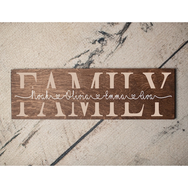 Family Name Gift | Family Sign | Gift for Family | Rustic Sign for Family Gift Idea | Personalized Gift for Family | Gift for Parents