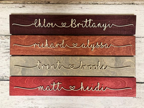 Personalized Couple Name Sign, Wedding Gift, Anniversary Gift, Custom Name Sign, Personalized Engagement Couple, Custom Wall Art