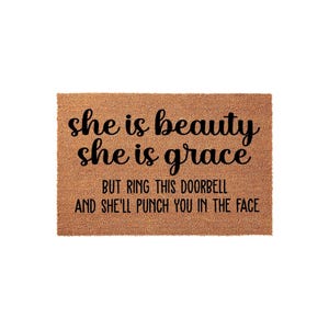 Funny Doormat, Funny Welcome Mat, Housewarming Gift, New Home Gift, Front Door Mat, Coir Door Mats, Closing Present, Doormats