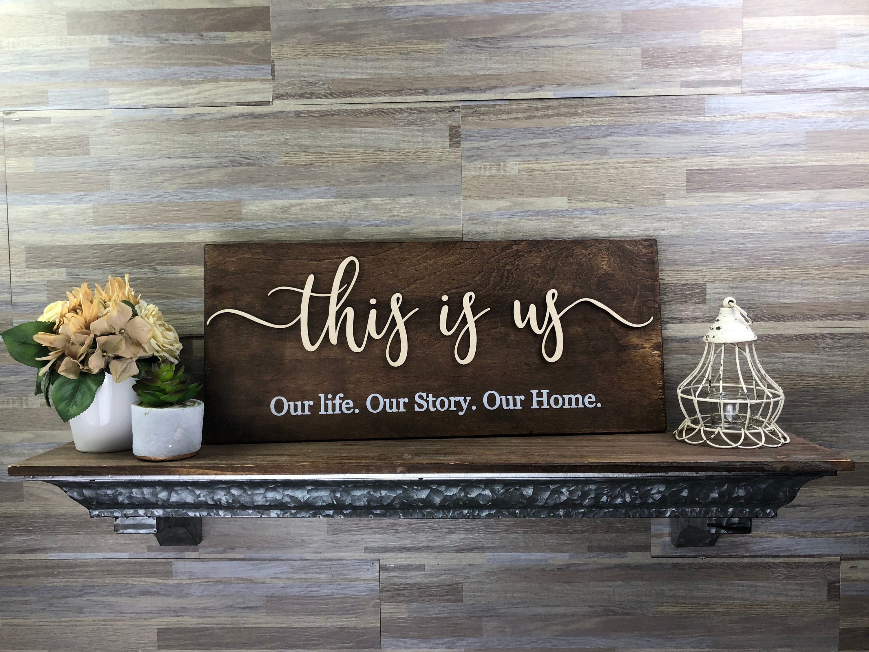 This is Us Sign Custom Wood Sign Rustic Home Decor Our Etsy