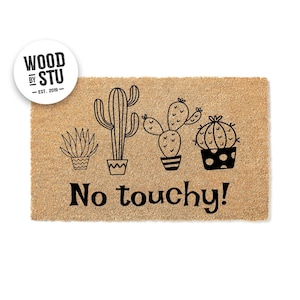 Doormat No Touchy - Funny Doormat - Welcome Mat Funny Door Mat - Funny Gift - Home Doormat Funny Rug Front Door Welcome Rug Doormat 3031**