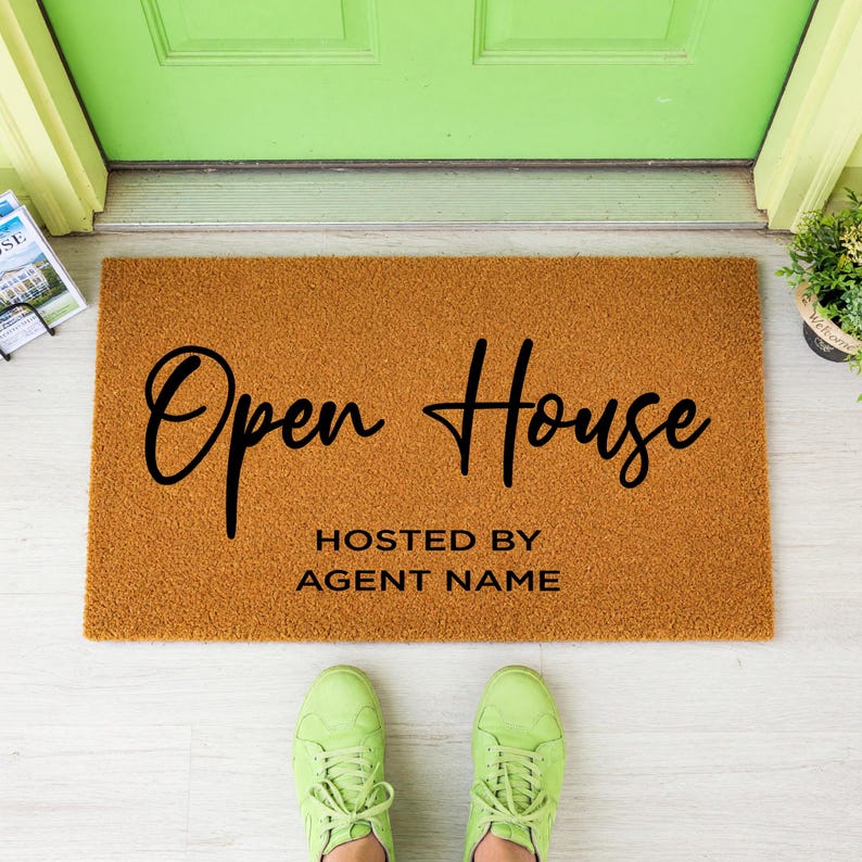 Open House Hosted by Custom Name Doormat - Thumbnail 2