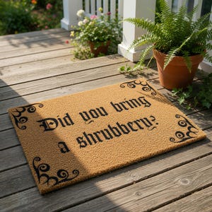 Paillasson citation de film drôle, avez-vous apporté un tapis de bienvenue avec arbustes, cadeau de pendaison de crémaillère, cadeau pour une nouvelle maison, paillasson, amateur de cinéma