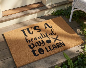 Teacher Classroom Doormat, Teacher Gift, Back To School Welcome Mat, Classroom Decor, Funny Door Mat, Appreciation Present