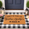 Custom Doormat There's No Place Like Grandma and Grandpa's House, Grandparents Day Gift, Welcome Door Mat Mothers Day Gift Grandma Gift 1449