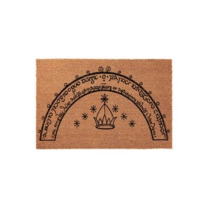 Speak Friend and Enter, LOTR Doormat, Coir Housewarming Gift, Movie Lover Gift, Welcome Mat, New Home Door Mat, Doormats
