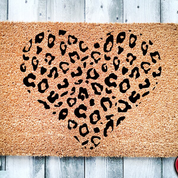 Leopard Door Mat Etsy