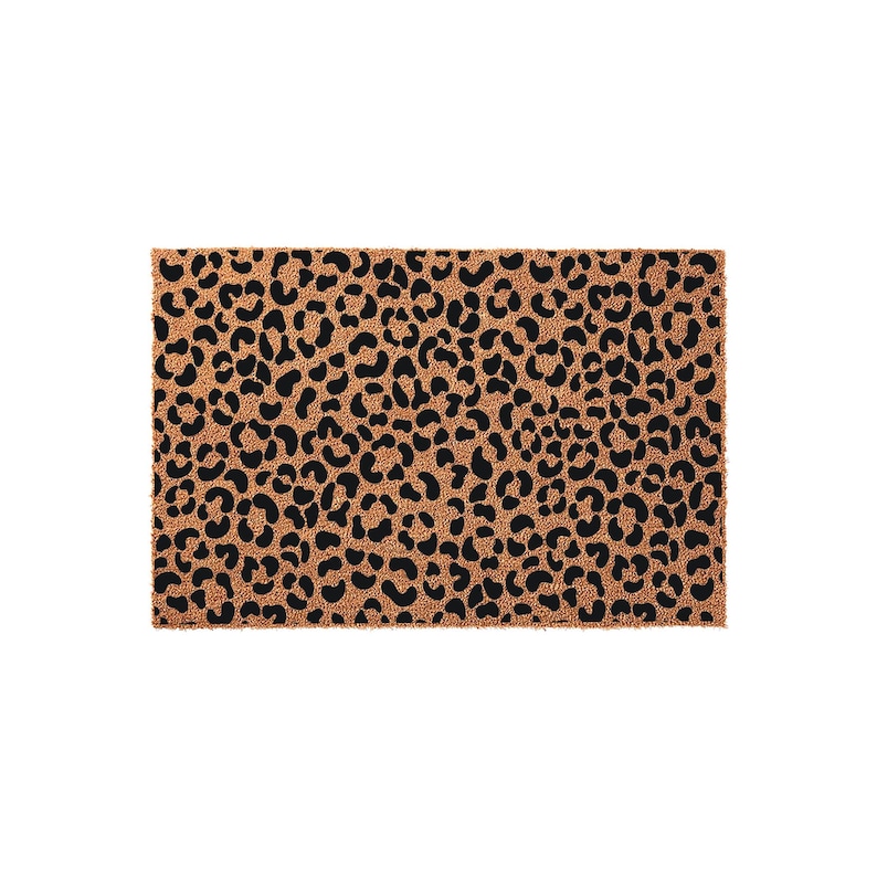 Leopard Print Doormat, Welcome Mat, Coir Doormats, Front Door Mat, Housewarming Gift, New Home Gift, Leopard Doormat, Animal Print bild 1