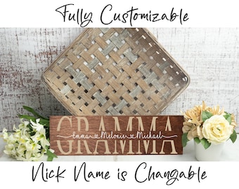 Gramma Mothers Day Gift | Gramma Sign | Gift for Gramma | Rustic Sign for Grandma Gift Idea | Personalized Mothers Day Gift for Gramma