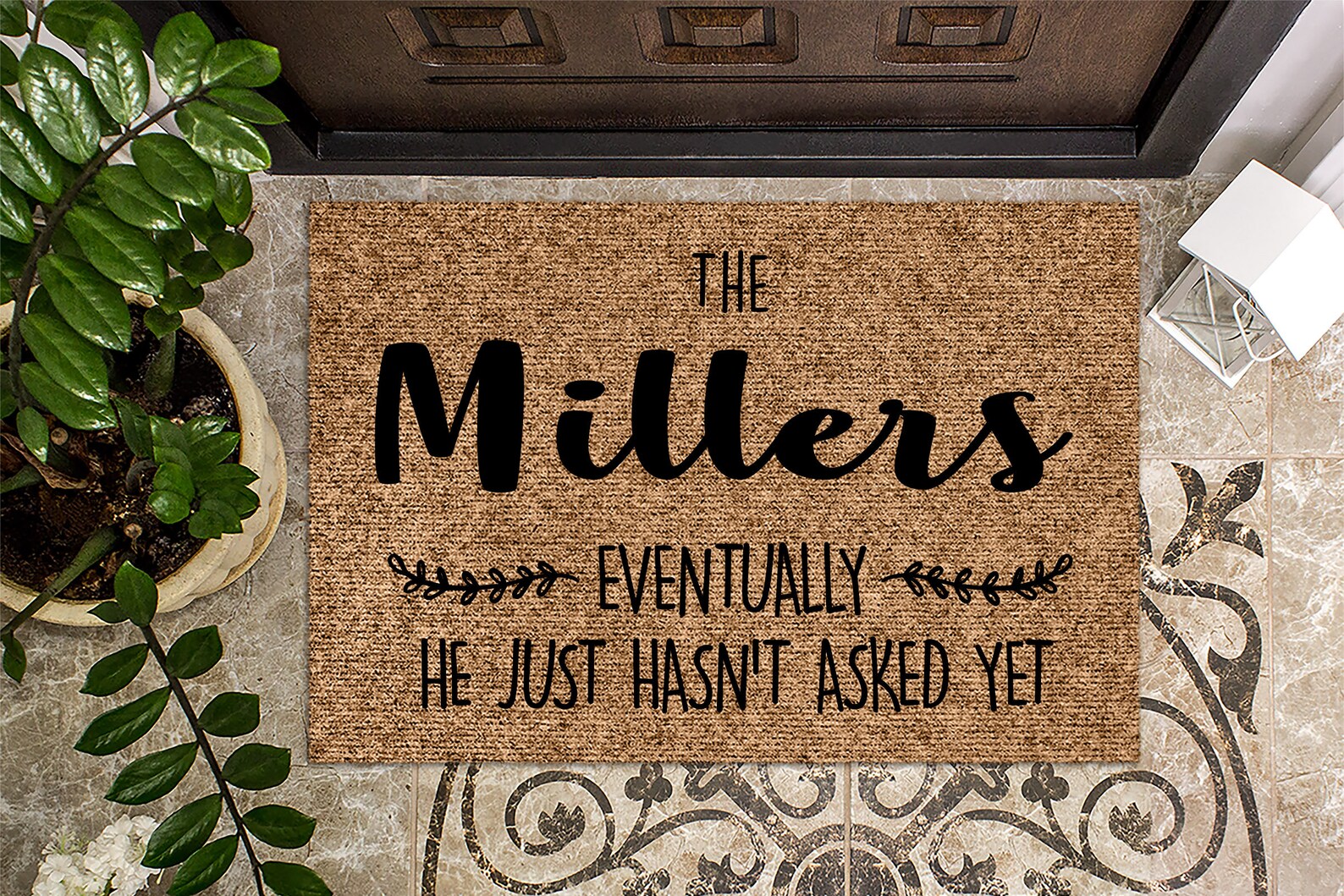 Eventually He Hasn't Asked Yet v2 Funny Door mat Etsy
