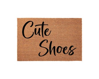 Cute Shoes Doormat, Funny Welcome Mat, Front Door Mat, Housewarming Gift, New Home Gift, Funny Doormats, Custom Door Entry Rug