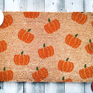 Doormat Pumpkin Pattern Door Mat Fall Doormat Welcome Mat Cute Pumpkin Halloween Its Fall Yall Autumn Decor Gift Home Doormat 1745 image 4