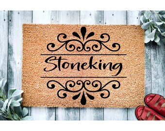 Custom Doormat Custom Family Name Door Mat Outdoor Doormats Funny Welcome Mat Door Mat Closing Gift For Couples Gift for Apartment Home 3067