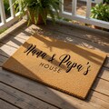 Nana And Papa Doormat, Personalized Grandparents Gift, Custom Welcome Mat, Housewarming Present, Entryway Decor, Gift For Nana