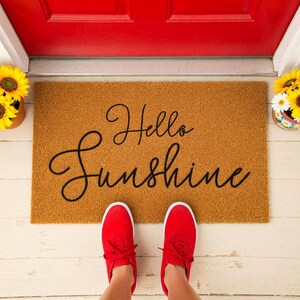 Hello Sunshine Doormat Welcome Mat Closing Gift 1718
