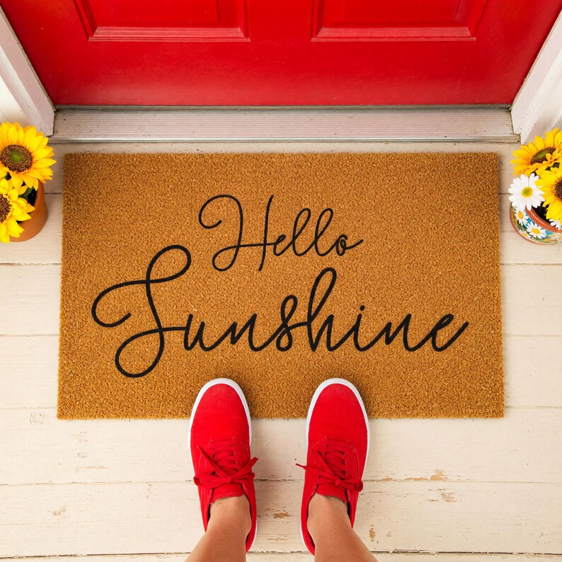 Hello Sunshine Doormat Welcome Mat Closing Gift 1718