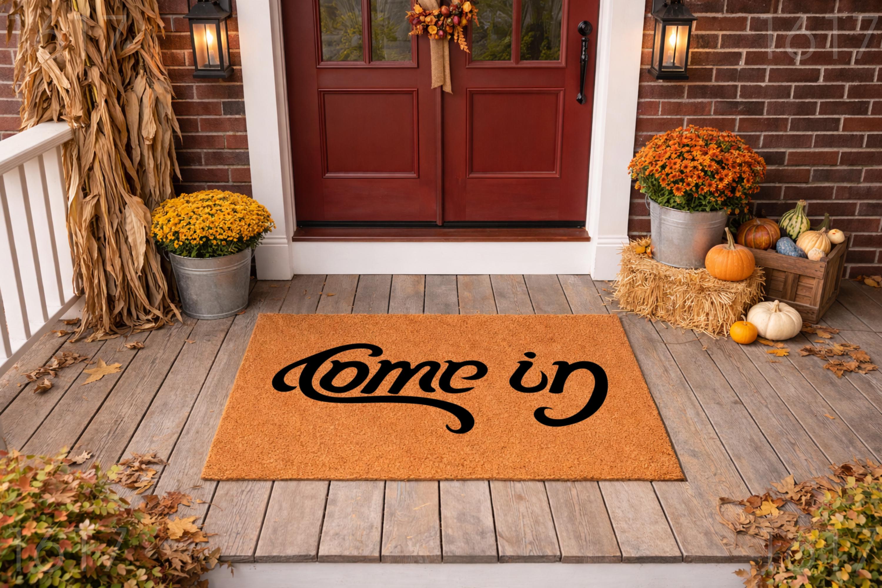 Doormat: Come In, Welcome Front Door Mat, Home Porch Doormat 1617