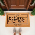 Custom Doormat: Family Name Front Door Welcome Mat 1008