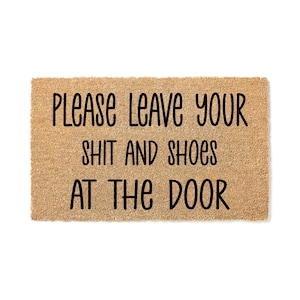 Paillasson : rappel de chaussures amusant - Tapis de bienvenue en fibre de coco 4137