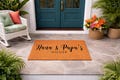 Custom Doormat Personalized Gift Grandparent's Day Gift for Grandparents - Nana and Papa's House - Grandpa Grandma Nanny Nana Granny 1430