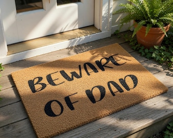 Funny Dad Doormat, Father's Day Gift, Dad Doormat, Funny Welcome Mat, Housewarming Gift, For Door Mat, Doormats
