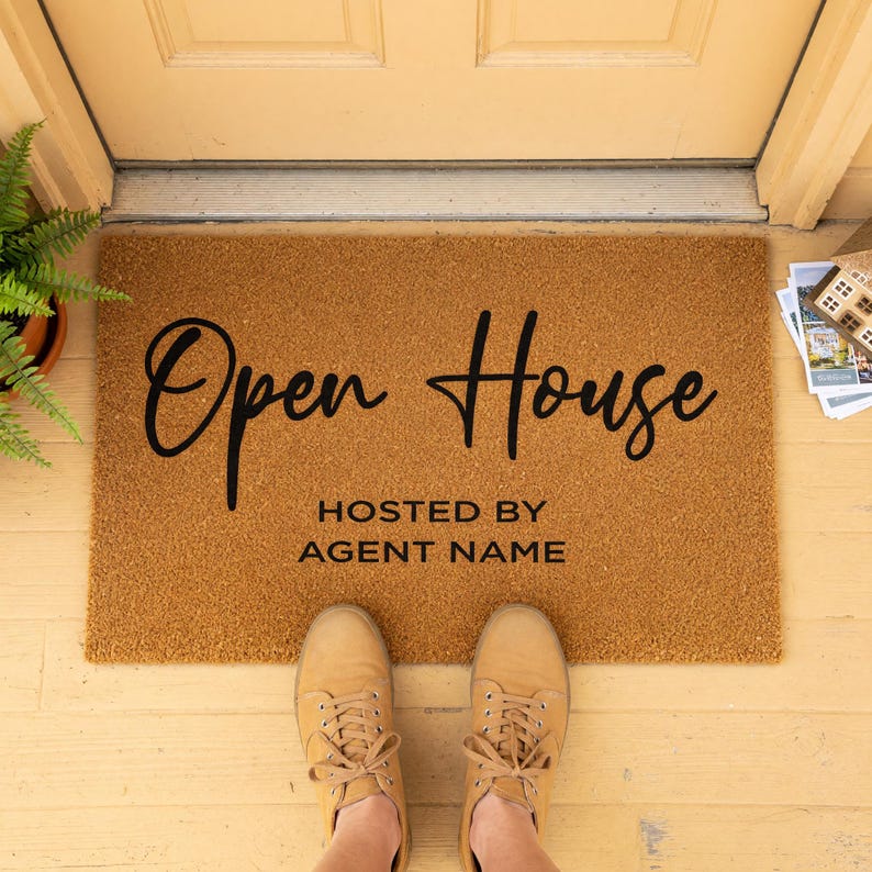 Open House Hosted by Custom Name Doormat - Thumbnail 5