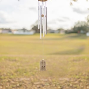 Personalized Wind Chimes Memorial Tribute In Loving Memory Of Wind Chime In Memory Of Remembrance Wind Chime image 5