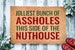 Jolliest Bunch of Assholes This Side of the Nuthouse Christmas Door Mat | Funny Christmas Doormat | Christmas Holiday Gift | Welcome Mat