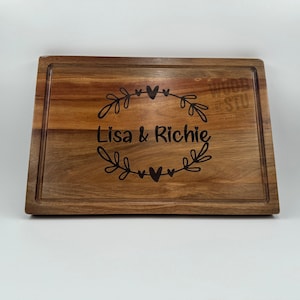 Wedding Gift Personalized Gift Charcuterie Board Personalized Serving Board Monogrammed Cheese Board Engagement Gift Bridal Shower Gift 7396