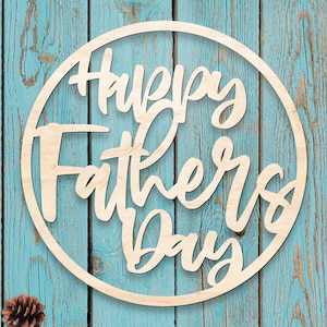 Happy Fathers Day Wood Cutout - Awesome Gift for Dad - Fathers Day Photoshoot Prop - Dad Sign - Gift for Dad - Wood Fathers Day 7196**