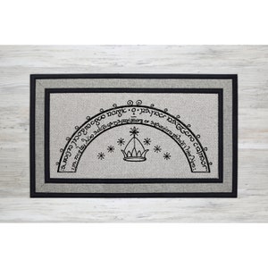 Grey Doormat Speak Friend And Enter - Geek Chic Doormat - Nerdy Housewarming Gift - Doormat Closing Gift - Welcome Doormat - Home 1667**