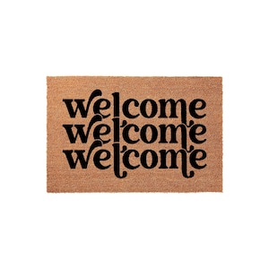 Welcome Doormat, Coir Doormat, Housewarming Gift, New Home Gift, Front Door Mat, Porch Decor, Outdoor Doormats, Welcome Mat, Entry