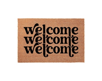 Welcome Doormat, Coir Doormat, Housewarming Gift, New Home Gift, Front Door Mat, Porch Decor, Outdoor Doormats, Welcome Mat, Entry