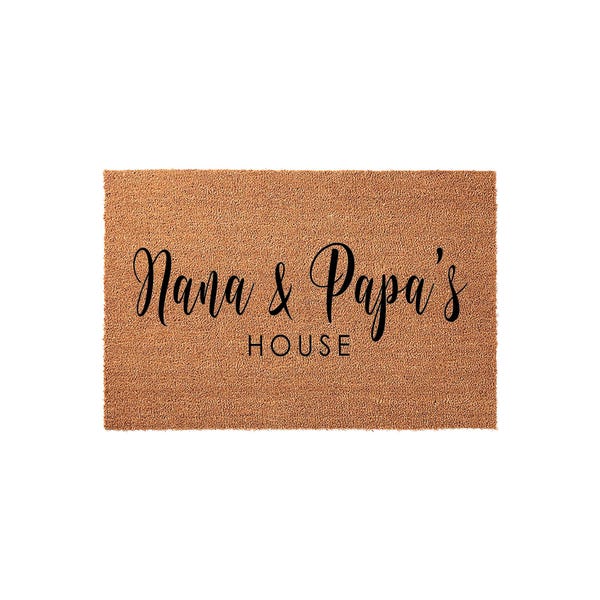 Nana & Papa's House Doormat - Mother's Day Gift - Grandparent Welcome Mat