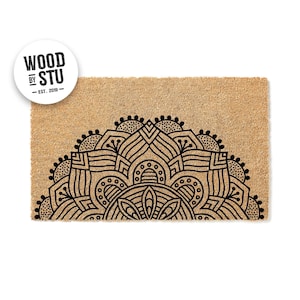 Mandala Pattern Doormat | Welcome Mat | Zen Door Mat | Housewarming Gift | Mandala Family Home Decor | New Home Gift 1632stk