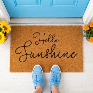 Hello Sunshine Doormat Welcome Mat Closing Gift 1718