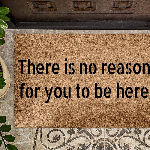 Come Back With a Warrant Funny Doormat Mat Etsy