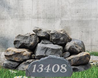 Custom Address Stone, House Number Sign, Personalized Sign, Address Plaque, Housewarming Gift, New Home Gift, Marker Stone