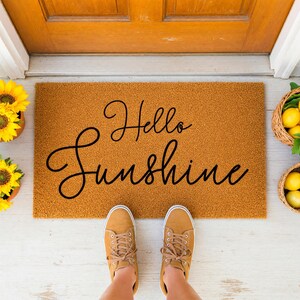 Hello Sunshine Doormat Welcome Mat Closing Gift 1718