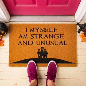 Strange and Unusual Doormat - Gothic Haunted House Welcome Mat