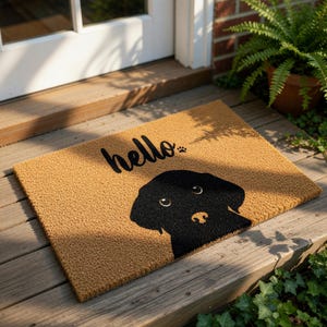 Labrador Retriever Doormat, Hello Welcome Mat, Dog Lover Gift, Funny Doormats, New Home Gift, Housewarming Labrador Door Mat