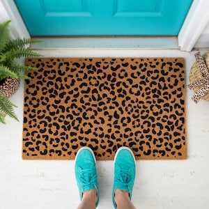 Leopard Print Doormat, Welcome Mat, Coir Doormats, Front Door Mat, Housewarming Gift, New Home Gift, Leopard Doormat, Animal Print bild 7